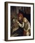 Spinning Lesson, 1859-Grigori Grigoryevich Myasoedov-Framed Giclee Print