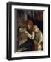 Spinning Lesson, 1859-Grigori Grigoryevich Myasoedov-Framed Giclee Print