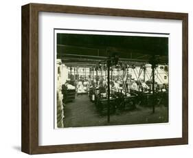 Spinning Mill in Leas, Combing Shed, 1923-English Photographer-Framed Photographic Print