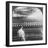 Spinning Room, Philadelphia, Pennsylvania, USA, Late 19th or Early 20th Century-null-Framed Photographic Print