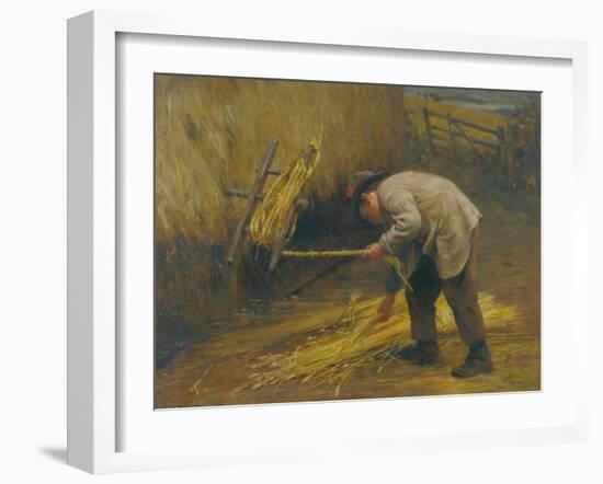 Spinning Thatch Bands, 1883-Frederick George Cotman-Framed Giclee Print