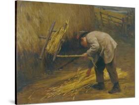 Spinning Thatch Bands, 1883-Frederick George Cotman-Stretched Canvas