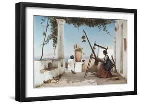 Spinning the Yarn-C Wilhelm-Framed Giclee Print