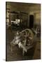 Spinning Wheel and Looms at La Purisima Mission in Lompoc California-null-Stretched Canvas