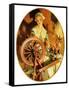 "Spinning Wheel,"March 14, 1931-Joseph Christian Leyendecker-Framed Stretched Canvas
