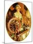 "Spinning Wheel,"March 14, 1931-Joseph Christian Leyendecker-Mounted Giclee Print