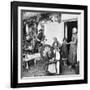 Spinning Wool Yarn, Cliffony, Sligo, 1908-1909-R Welch-Framed Giclee Print