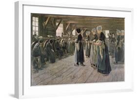 Spinning Workshop in Laren, 1889-Max Liebermann-Framed Giclee Print