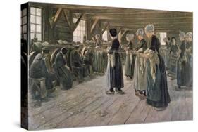 Spinning Workshop in Laren, 1889-Max Liebermann-Stretched Canvas