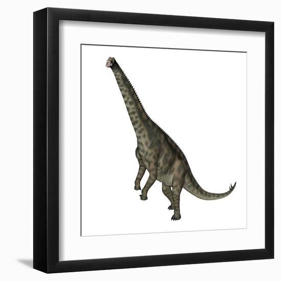 Spinophorosaurus Dinosaur Standing Up-Stocktrek Images-Framed Art Print