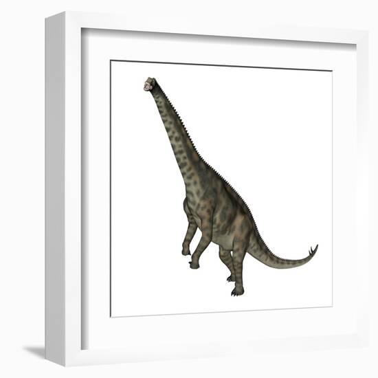 Spinophorosaurus Dinosaur Standing Up-Stocktrek Images-Framed Art Print