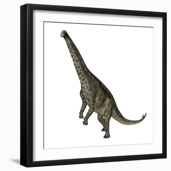 Spinophorosaurus Dinosaur Standing Up-Stocktrek Images-Framed Art Print