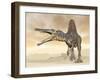 Spinosaurus Dinosaur in the Desert - 3D Render-Elenarts-Framed Art Print