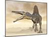 Spinosaurus Dinosaur in the Desert - 3D Render-Elenarts-Mounted Art Print