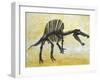 Spinosaurus Dinosaur Skeleton-Stocktrek Images-Framed Art Print