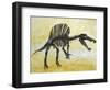 Spinosaurus Dinosaur Skeleton-Stocktrek Images-Framed Art Print