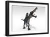 Spinosaurus Dinosaur, White Background-null-Framed Art Print