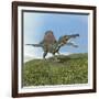 Spinosaurus Dinosaur-null-Framed Art Print