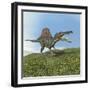 Spinosaurus Dinosaur-null-Framed Art Print
