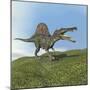 Spinosaurus Dinosaur-null-Mounted Art Print