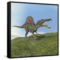 Spinosaurus Dinosaur-null-Framed Stretched Canvas