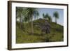Spinosaurus Hunting in an Open Field-null-Framed Art Print