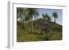 Spinosaurus Hunting in an Open Field-null-Framed Art Print