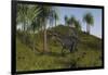 Spinosaurus Hunting in an Open Field-null-Framed Art Print