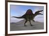 Spinosaurus on Barren Terrain-null-Framed Art Print
