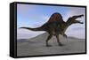 Spinosaurus on Barren Terrain-null-Framed Stretched Canvas