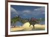 Spinosaurus Standing in Shallow Water-null-Framed Art Print
