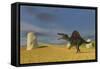 Spinosaurus Walking across a Grassy Field-null-Framed Stretched Canvas