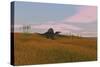 Spinosaurus Walking across Prehistoric Grasslands-null-Stretched Canvas