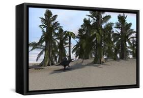 Spinosaurus Walking in a Desert Environment-null-Framed Stretched Canvas