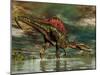 Spinosaurus Was a Large Theropod Dinosaur from the Cretaceous Period-null-Mounted Art Print