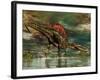 Spinosaurus Was a Large Theropod Dinosaur from the Cretaceous Period-null-Framed Art Print