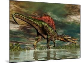 Spinosaurus Was a Large Theropod Dinosaur from the Cretaceous Period-null-Mounted Art Print