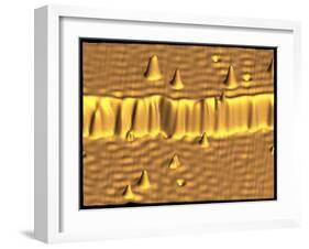 Spintronics Research, STM-A. Yazdani and D.J. Hornbaker-Framed Photographic Print