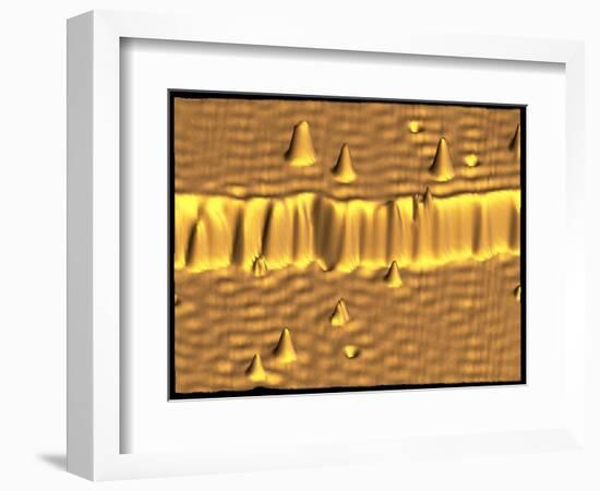 Spintronics Research, STM-A. Yazdani and D.J. Hornbaker-Framed Photographic Print