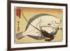 Spiny Lobster and Flounder, Early 19th Century-Utagawa Hiroshige-Framed Giclee Print