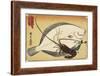 Spiny Lobster and Flounder, Early 19th Century-Utagawa Hiroshige-Framed Giclee Print
