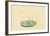 Spiraea and Water Lily-Sofu Teshigahara-Framed Art Print
