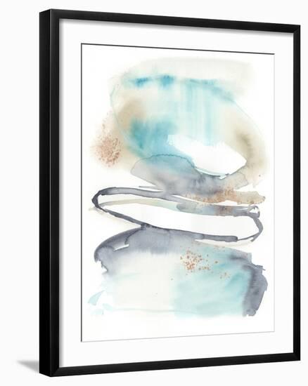 Spiral Bloom I-Jennifer Goldberger-Framed Art Print