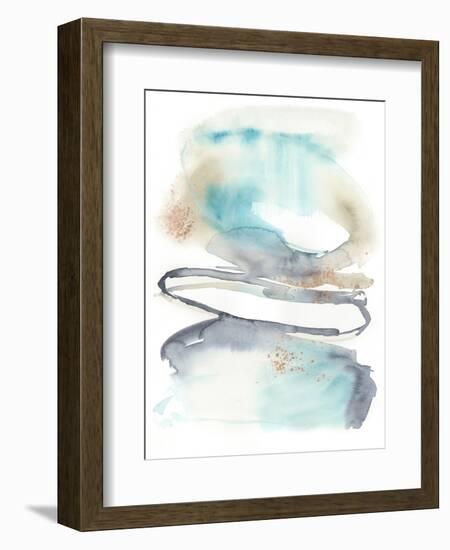 Spiral Bloom I-Jennifer Goldberger-Framed Art Print