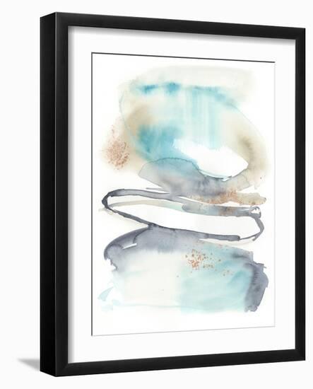 Spiral Bloom I-Jennifer Goldberger-Framed Art Print