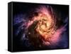 Spiral Galaxy In A Dark Space, Abstract Background-molodec-Framed Stretched Canvas