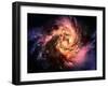 Spiral Galaxy In A Dark Space, Abstract Background-molodec-Framed Photographic Print