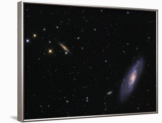 Spiral Galaxy Messier 106-Stocktrek Images-Framed Photographic Print