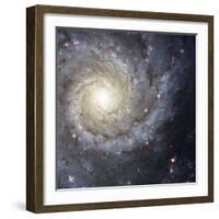 Spiral Galaxy Messier 74-Stocktrek Images-Framed Photographic Print