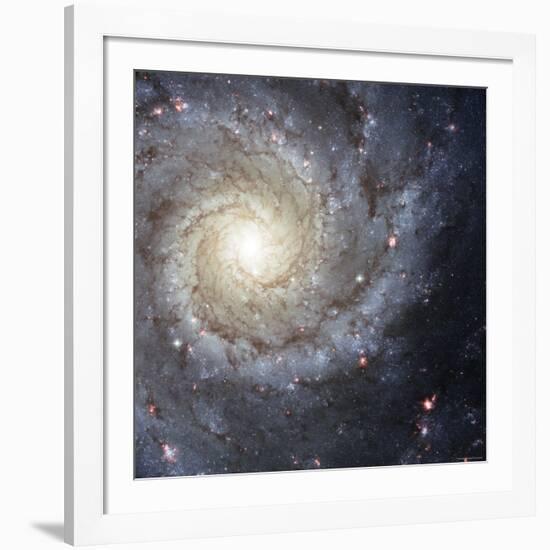 Spiral Galaxy Messier 74-Stocktrek Images-Framed Photographic Print